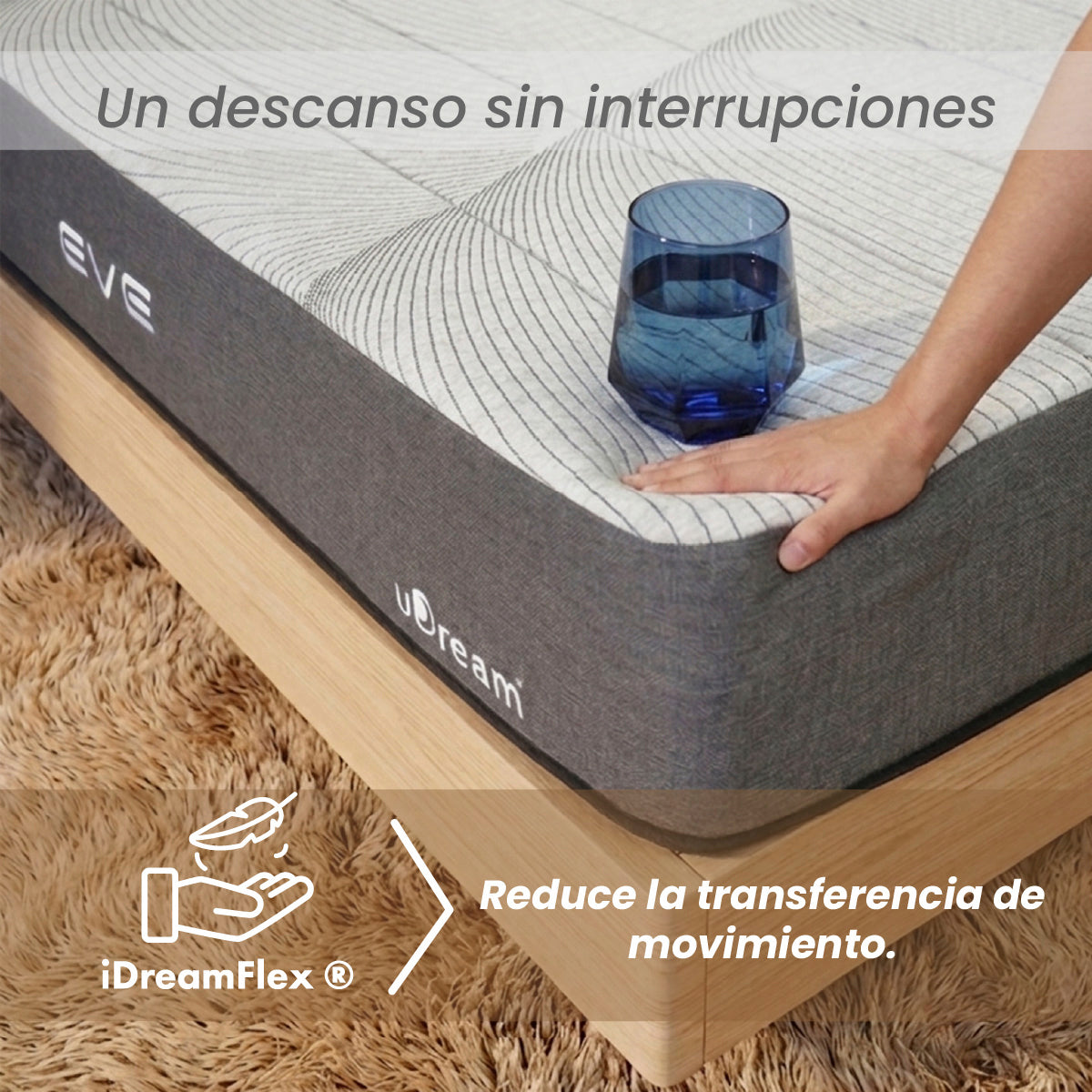 Colchón uDream Eve con tecnología iDreamFlex