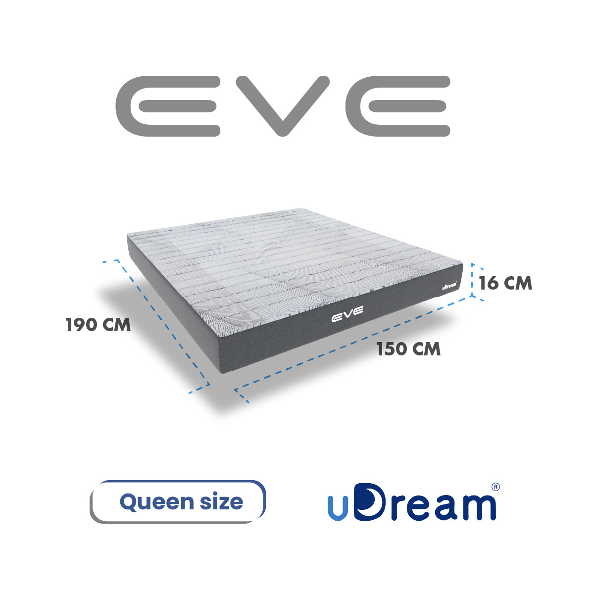 Colchon uDream Eve tamaño Queen Size